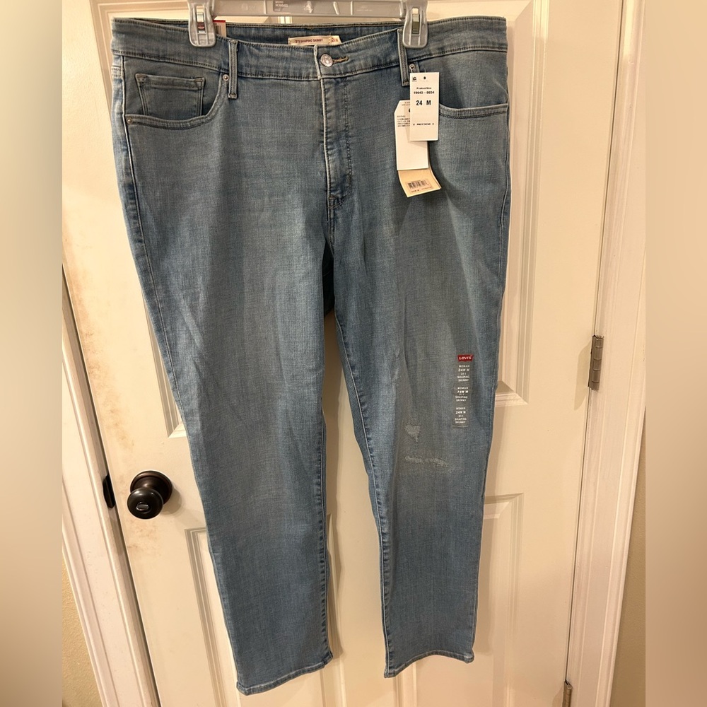 NWT Women’s Levi’s 311 Shaping Skinny Blue Jeans Size 24W